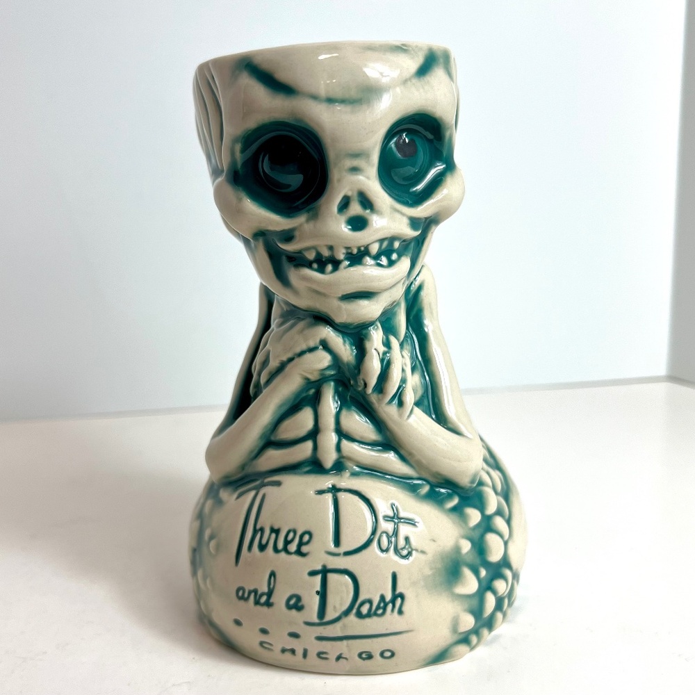 Tiki Farm Fijian Mermaid Tiki Mug Three Dots and a Dash Artist Thor NWOB